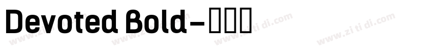 Devoted Bold字体转换